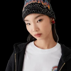 Gothic Crystal Embellished Beanie
