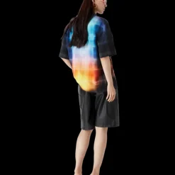Gradient Check Viscose Blend Short Sleeve Shirt