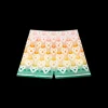 Gradient Heart Monogram Silk Shorts