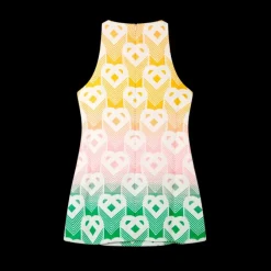 Gradient Heart Monogram Shift Dress