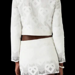 Gradient Heart Monogram Towelling Mini Skirt