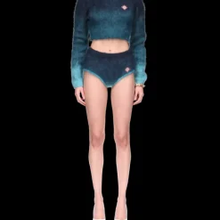 Gradient Mohair High Neck Jumper