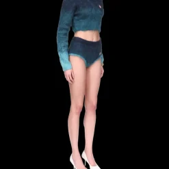 Gradient Mohair High Neck Jumper