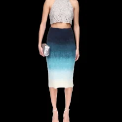 Gradient Mohair Skirt