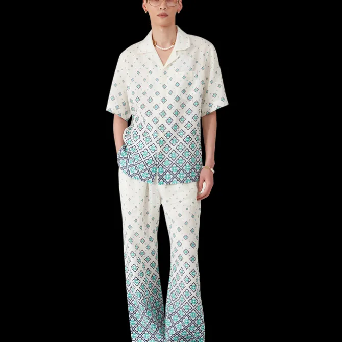 Gradient Monogram Linen Shirt