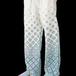 Gradient Monogram Linen Trousers