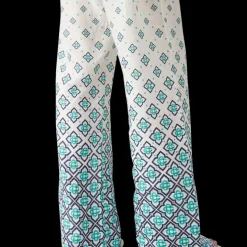 Gradient Monogram Linen Trousers