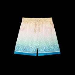 Gradient Monogram Silk Shorts
