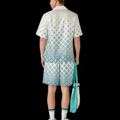 Gradient Monogram Silk Shorts