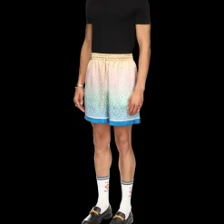 Gradient Monogram Silk Shorts