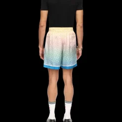 Gradient Monogram Silk Shorts
