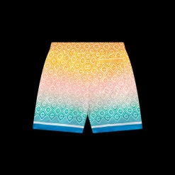 Gradient Monogram Silk Tailored Shorts
