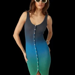 Gradient Rib Dress