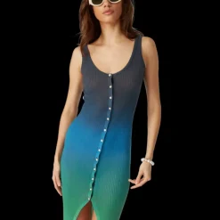 Gradient Rib Dress