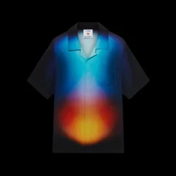 Gradient Silk Short Sleeve Shirt