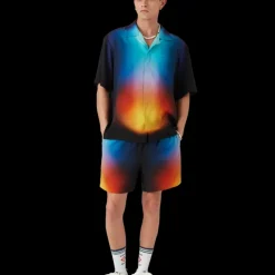 Gradient Silk Shorts