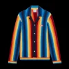 Gradient Stripe Towelling Jacket