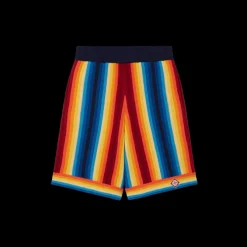 Gradient Stripe Towelling Shorts