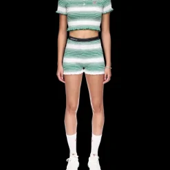 Gradient Striped Polo Top