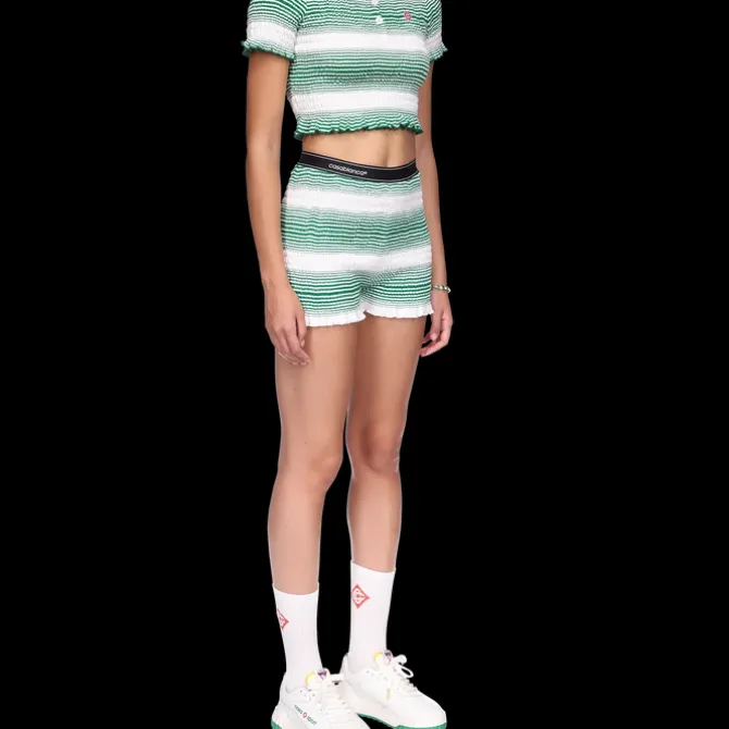 Gradient Striped Polo Top