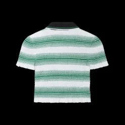 Gradient Striped Polo Top