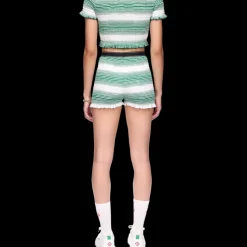Gradient Striped Shorts