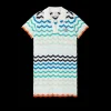 Gradient Wave Crochet Dress