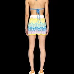 Gradient Wave Crochet Skirt
