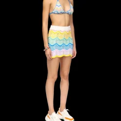 Gradient Wave Crochet Skirt