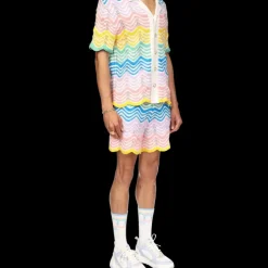 Gradient Wave Knit Shirt