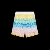 Gradient Wave Knit Shorts