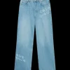 Graffiti Distressed Denim Jeans