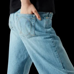 Graffiti Distressed Denim Jeans
