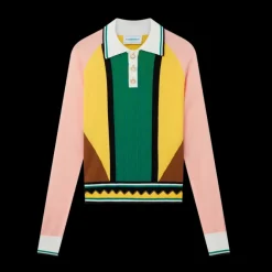 Graphic Panelled Polo Shirt