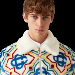 Jacquard Faux Fur Jacket