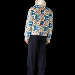Jacquard Faux Fur Jacket