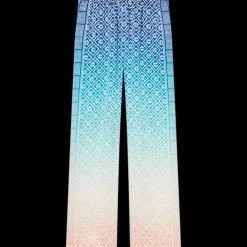 Jacquard Gradient Silk Trousers