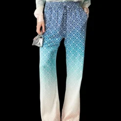 Jacquard Gradient Silk Trousers