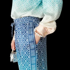 Jacquard Gradient Silk Trousers