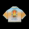 La Danse Cropped Silk Shirt
