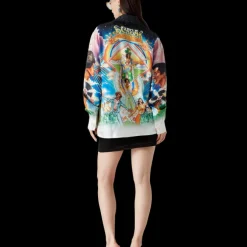 La Musique Long Sleeve Silk Shirt