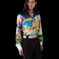 La Musique Long Sleeve Silk Shirt