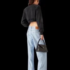 La Prémonition Crystal Embellished Cropped Sweatshirt