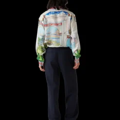 Le Passage Long Sleeve Silk Shirt