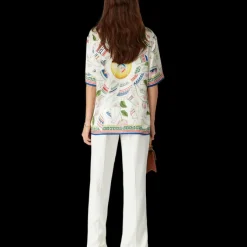 Le Vase Brise Short Sleeve Silk Shirt