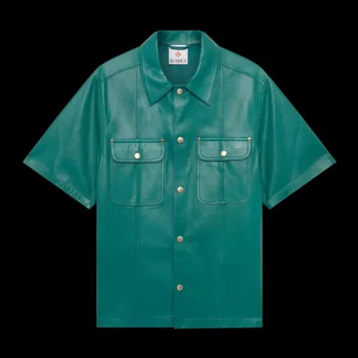 Leather Short Sleeve Shirt