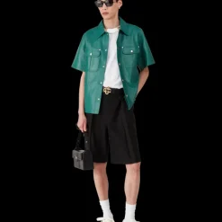 Leather Short Sleeve Shirt