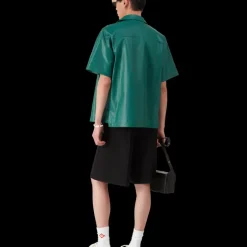 Leather Short Sleeve Shirt