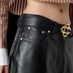Leather Skater Shorts