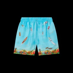 Maison Sur Piloti Silk Shorts